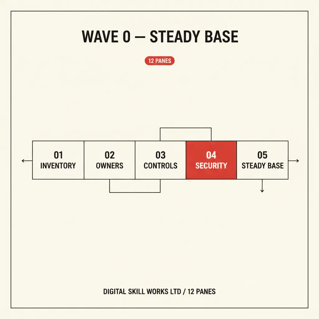 Wave 0 steady base flow from Security through Adoption.