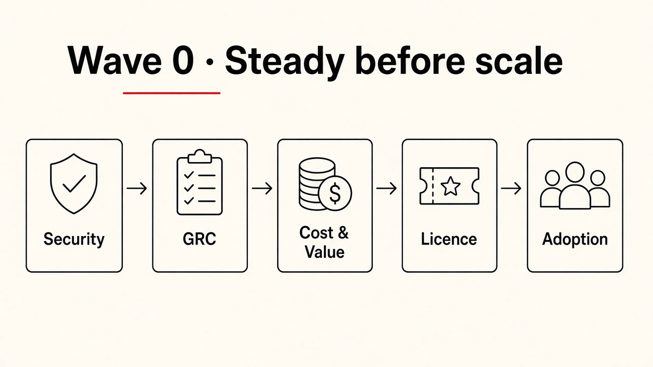 Wave 0 steady base — Security through Adoption.